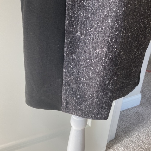 Saks Fifth Avenue BLACK Label 6 black gray bodycon dress - Picture 7 of 14